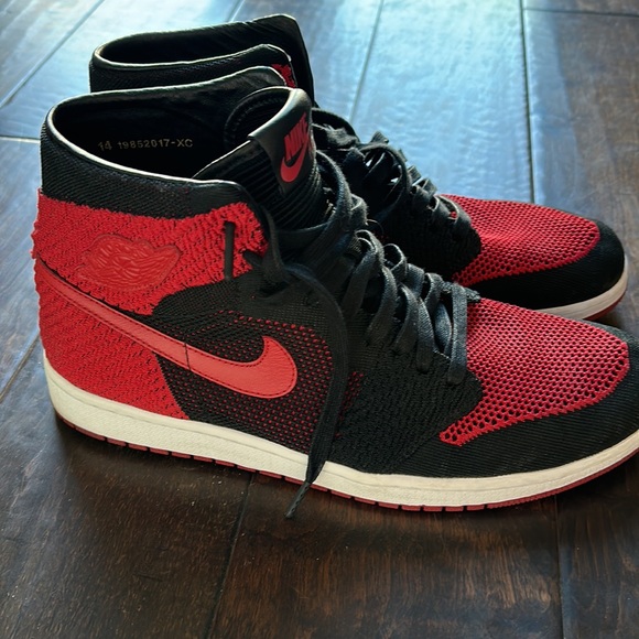 Nike air Jordan 1 Bred size 14 flyknit - Picture 2 of 7